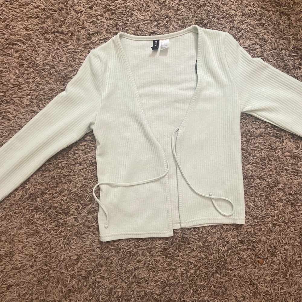 Green H&M tie top
